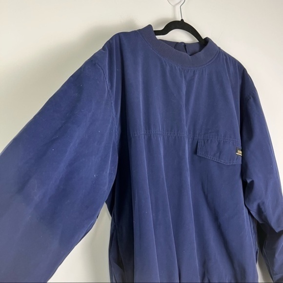 Tourney Mens Golf Pullover Windbreaker Blue 1897 Emblem Breathable Waterproof M - Picture 4 of 9